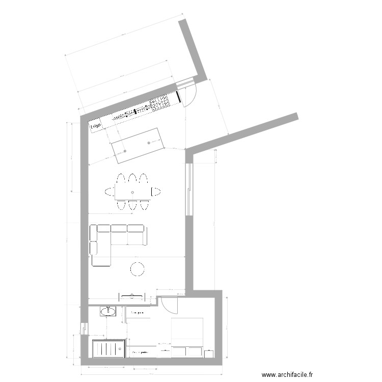 plan guillaume chambre 1 f. Plan de 0 pièce et 0 m2