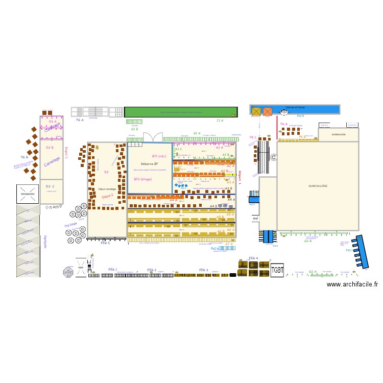 QSJ PTB entrepôts inv21 vdef. Plan de 0 pièce et 0 m2