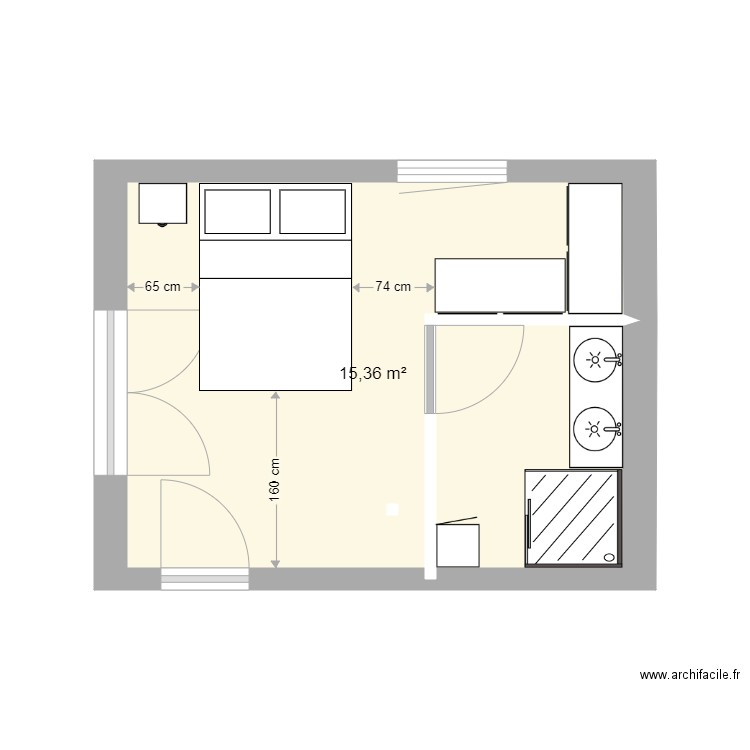 petite suite parentale. Plan de 0 pièce et 0 m2
