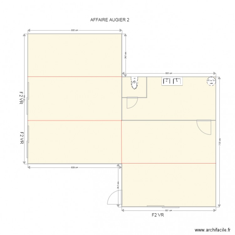 AFFAIRE AUGIER VERSION 2. Plan de 0 pièce et 0 m2