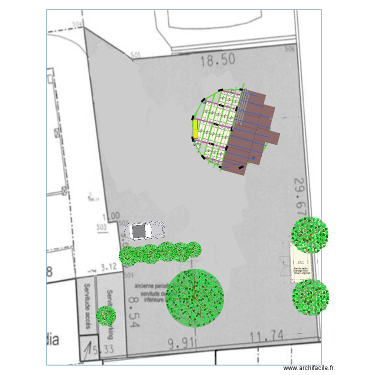 Plancher ossature. Plan de 0 pièce et 0 m2