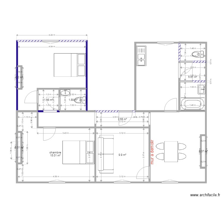 iena 3 etages. Plan de 0 pièce et 0 m2