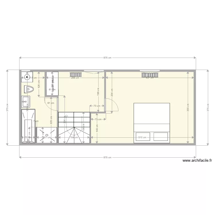 2&egrave;me niveau Barbette. Plan de 