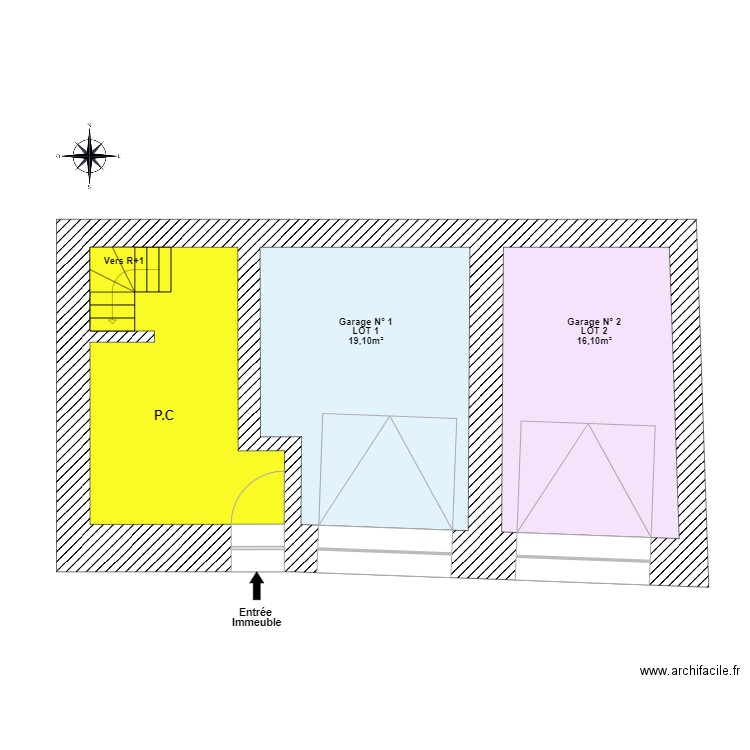 SCI PRIMA RDC. Plan de 0 pièce et 0 m2