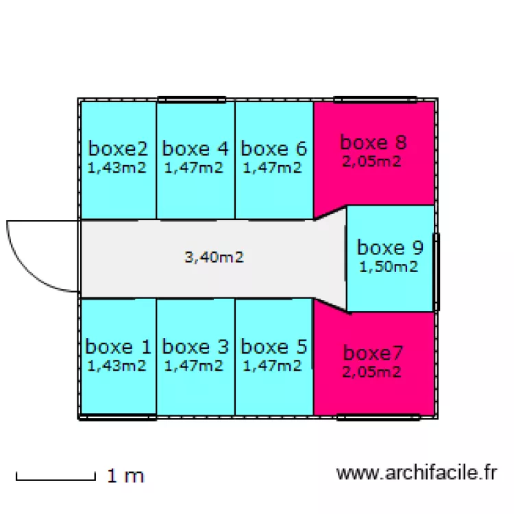 chalet chat. Plan de 
