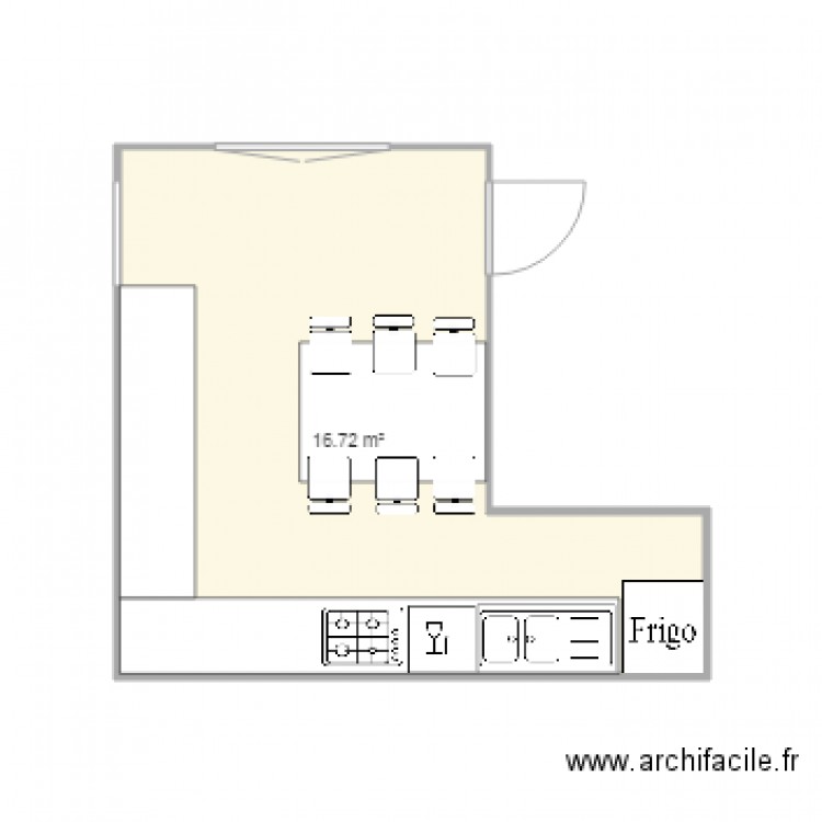 cuisine numero 2. Plan de 0 pièce et 0 m2