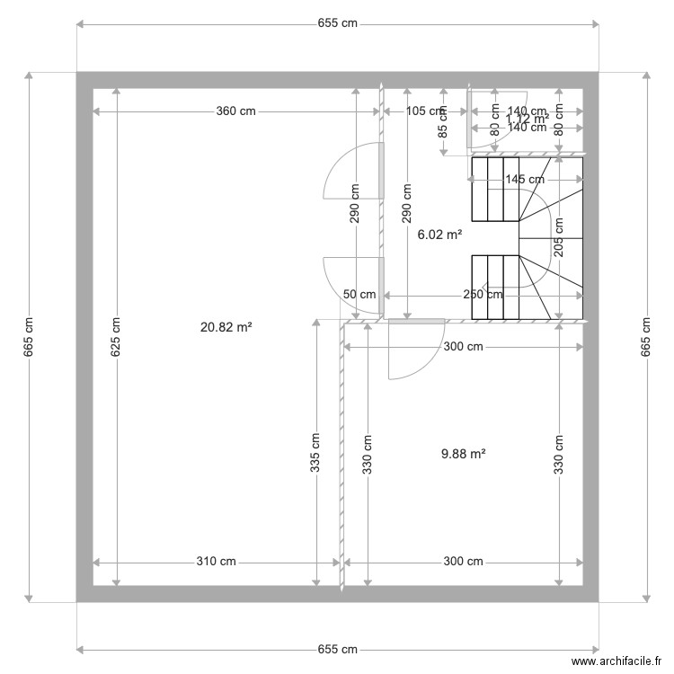 RDC Maison Yan après. Plan de 0 pièce et 0 m2