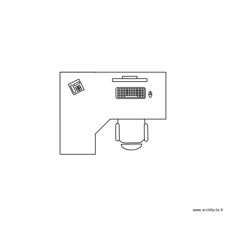 bureau symetrie. Plan de 0 pièce et 0 m2