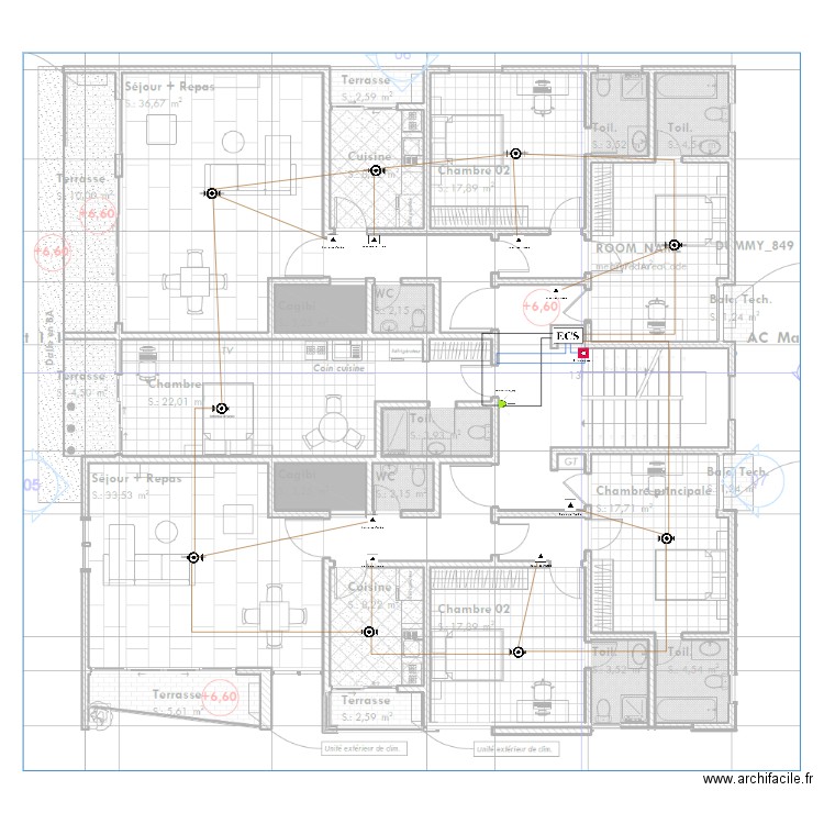 SSI Etage 2 et 3 bâtiment BONADIWOTO. Plan de 0 pièce et 0 m2