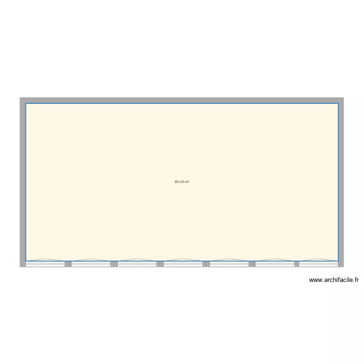 salle techno. Plan de 