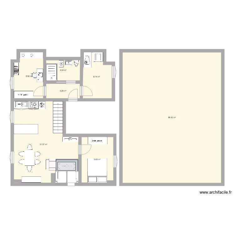 7 Villa Ferret. Plan de 