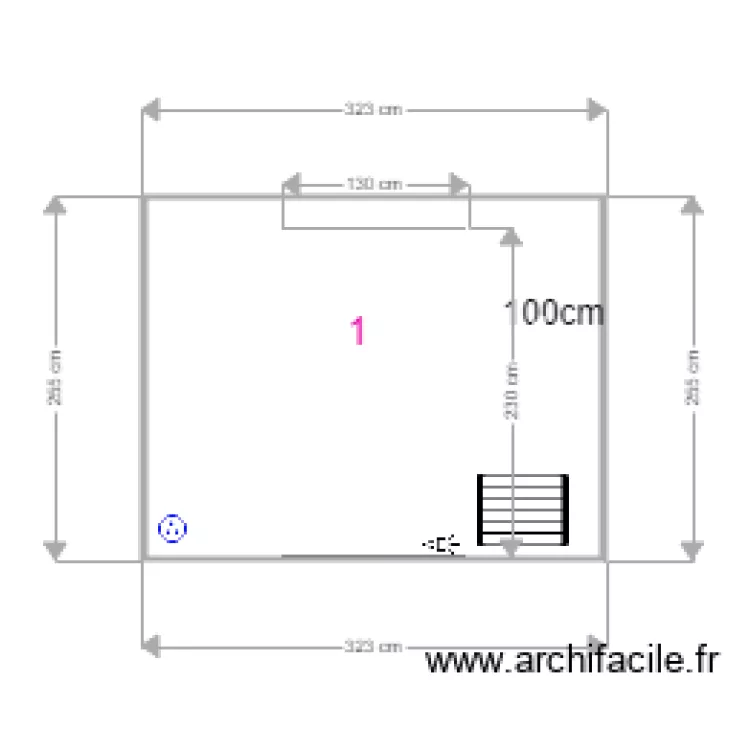 SALLE DE JEUX. Plan de 