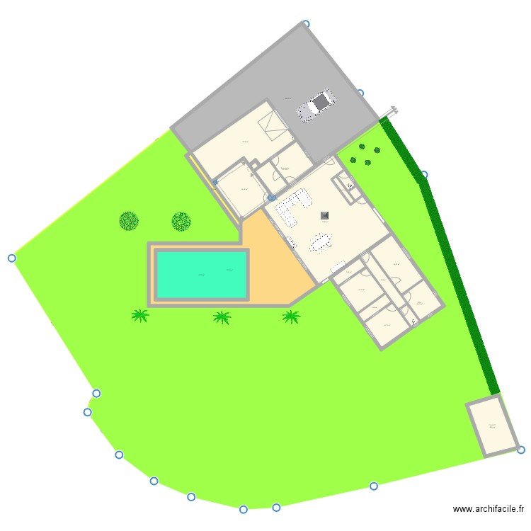 Levernois. Plan de 18 pièces et 505 m2