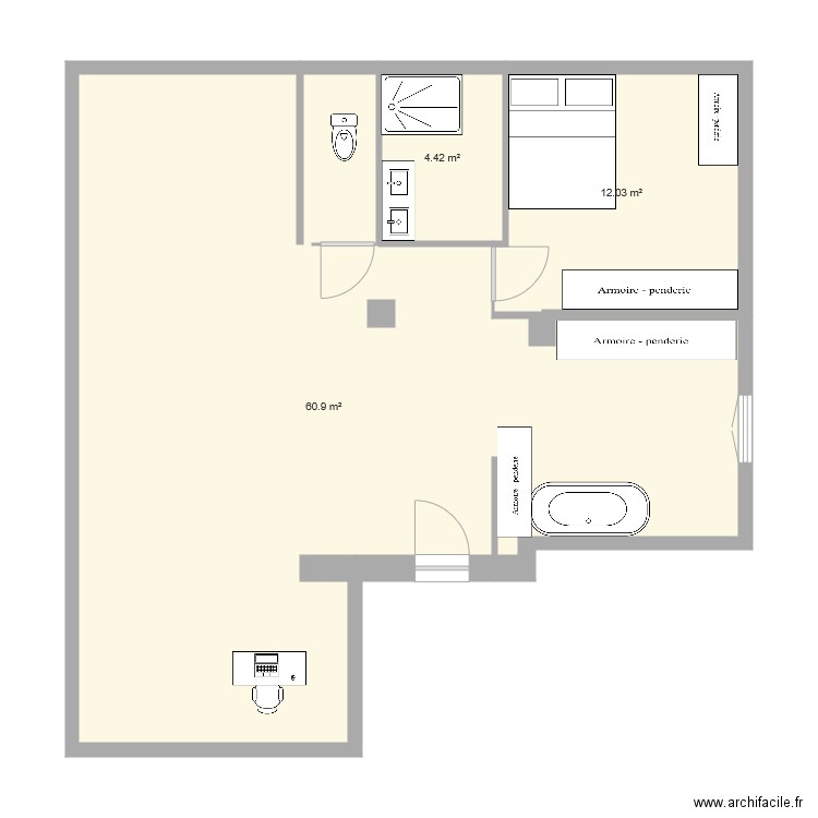 Ossature. Plan de 0 pièce et 0 m2