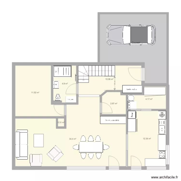 3 Etage V1S. Plan de 