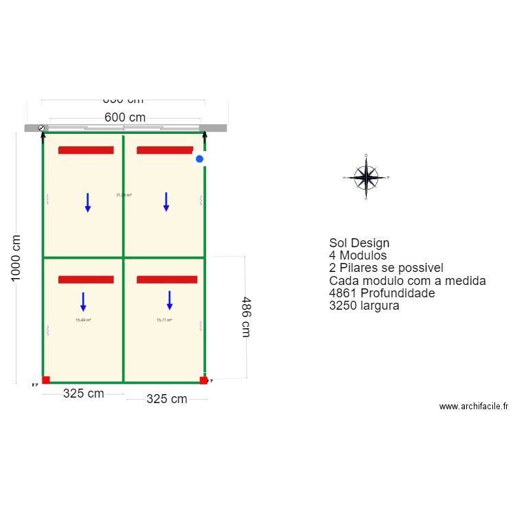 Liam Edwards- Santa Barbara. Plan de 3 pièces et 62 m2