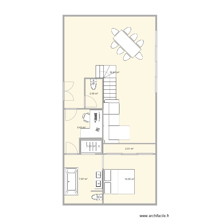 plan amenagement 140m2. Plan de 0 pièce et 0 m2