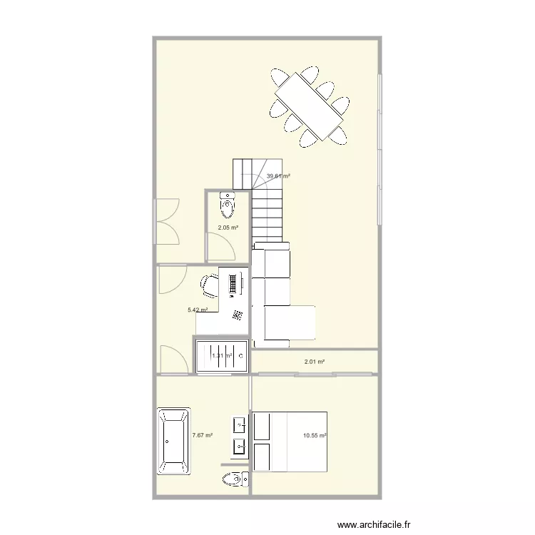 plan amenagement 140m2. Plan de 