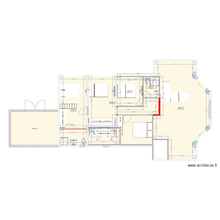 lebordelou. Plan de 0 pièce et 0 m2