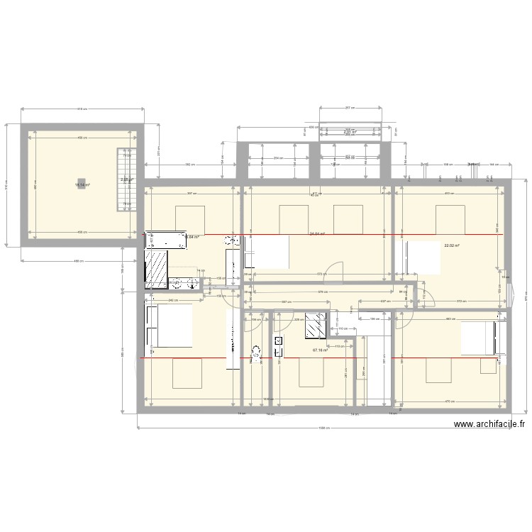 V6 esc salon. Plan de 0 pièce et 0 m2