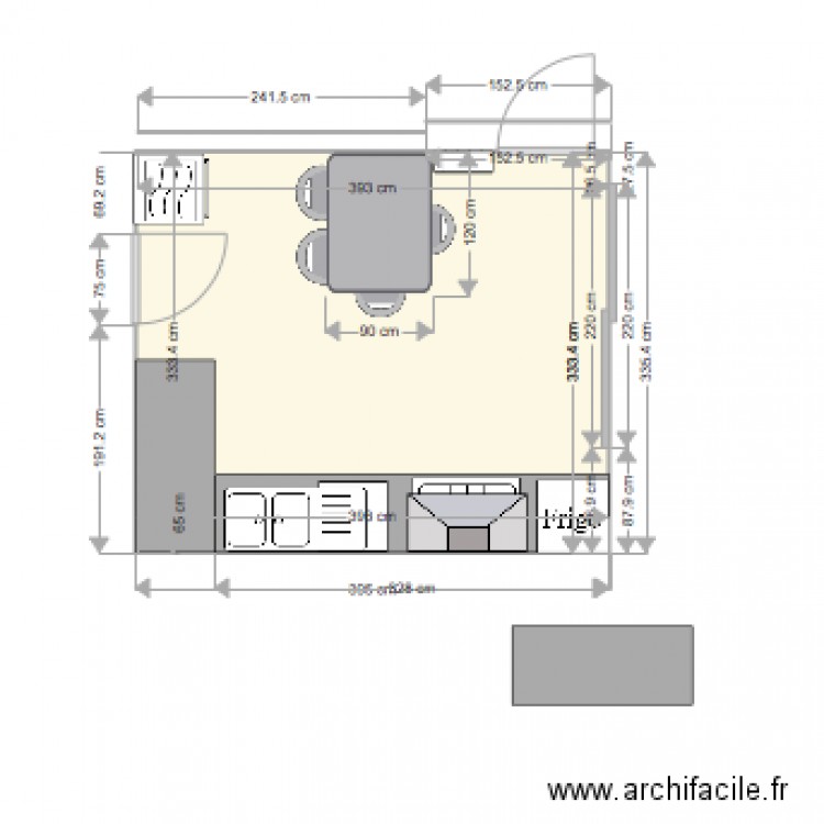 vedrin table. Plan de 0 pièce et 0 m2