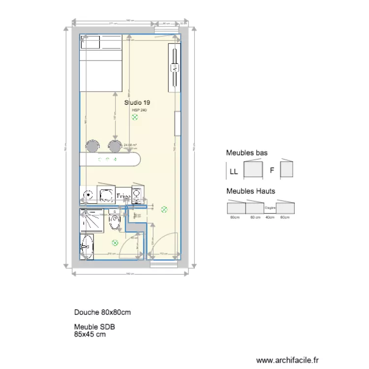 STUDIO 19 APRES. Plan de 