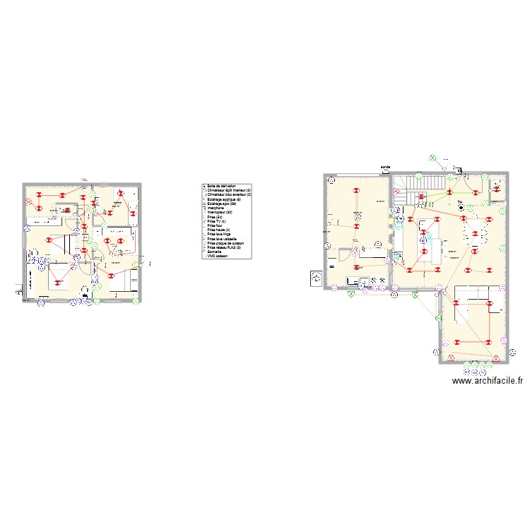 elec prises. Plan de 0 pièce et 0 m2