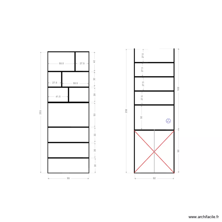 biblio monge. Plan de 