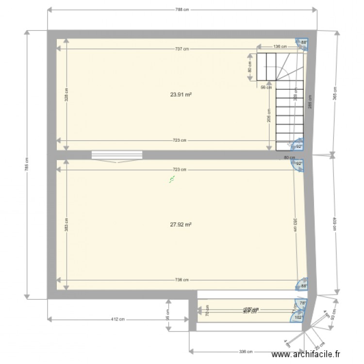 Plan Garage Extérieur Terrasse niveau 1. Plan de 0 pièce et 0 m2