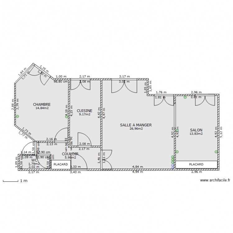 APPARTEMENT SIMONE . Plan de 0 pièce et 0 m2