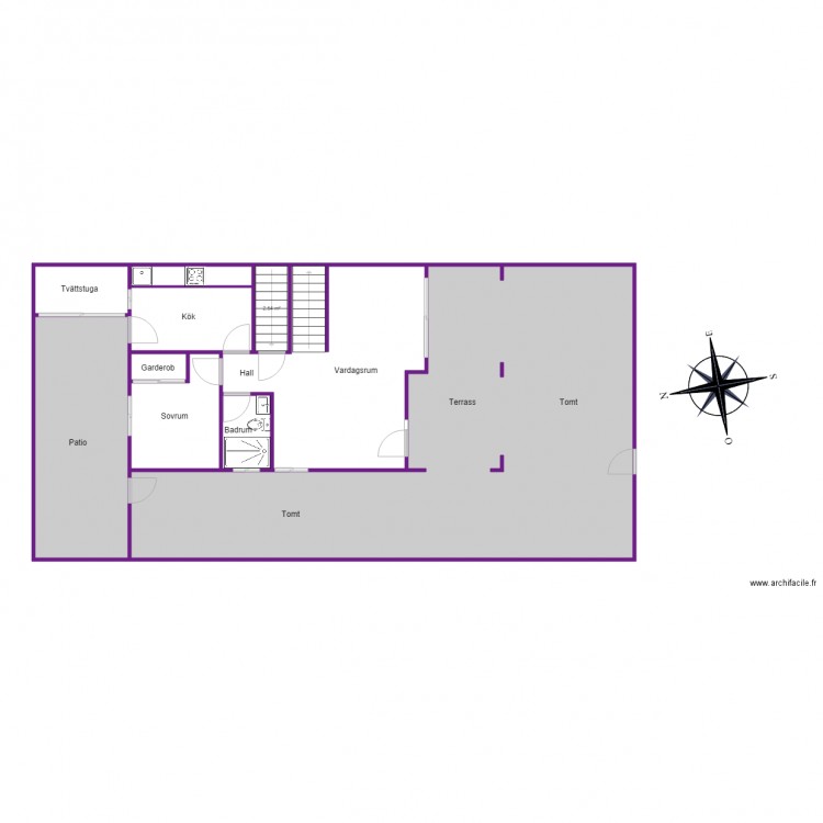 Planritning Norte plan 0. Plan de 0 pièce et 0 m2