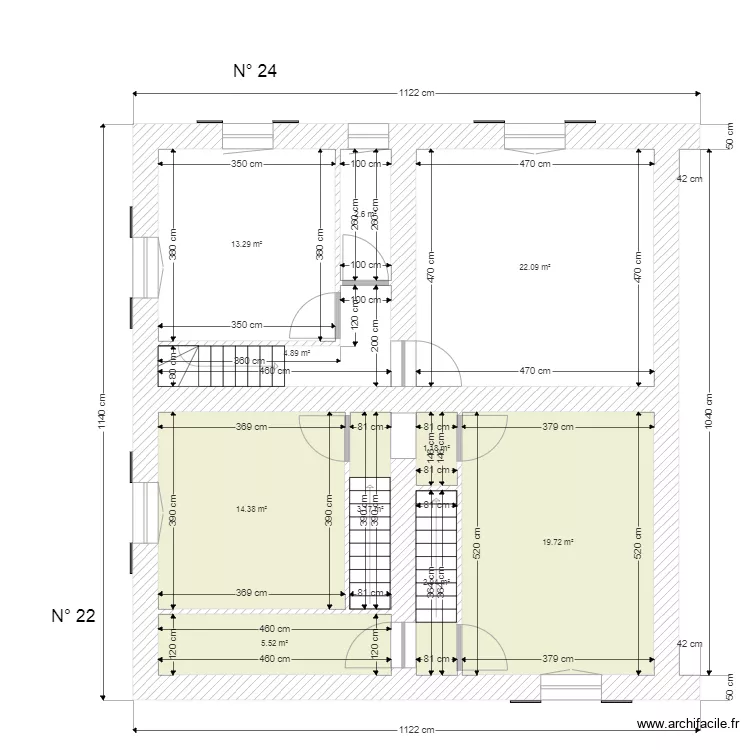 SCHMIT ETAGE EXISTANT. Plan de 