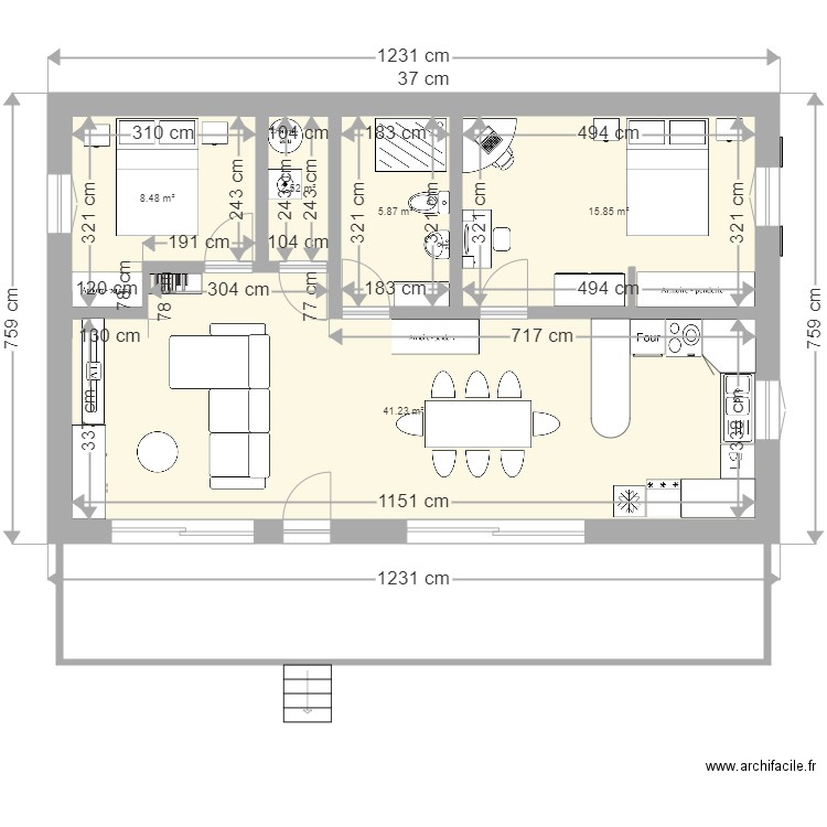 maison4. Plan de 0 pièce et 0 m2