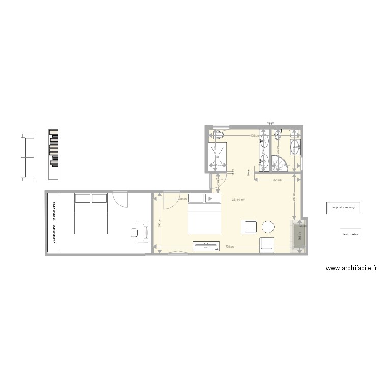 1er SB A CREER ET CHBRE PARENT AUTRE VERSION. Plan de 0 pièce et 0 m2