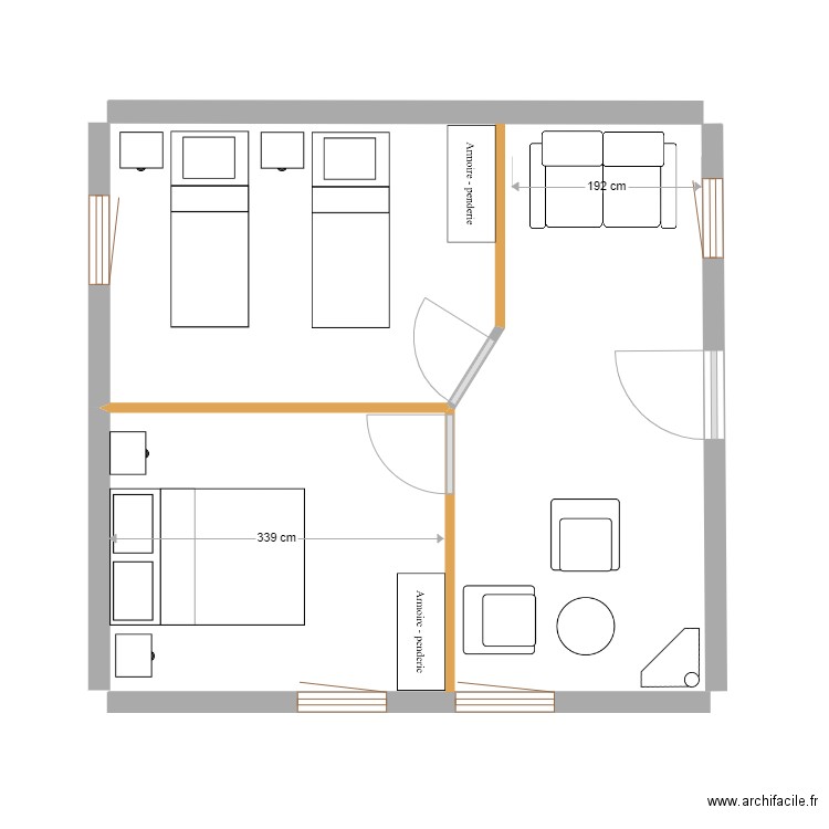 petite maison P-2. Plan de 0 pièce et 0 m2