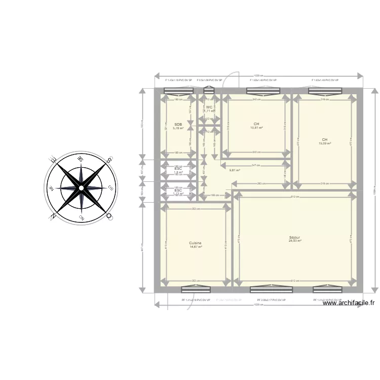 Koita CDC. Plan de 