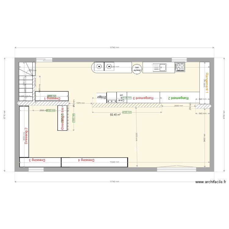 dressing ghzalale 3. Plan de 0 pièce et 0 m2