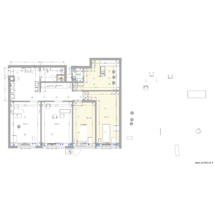 Uccle last helene finalisation deco. Plan de 0 pièce et 0 m2