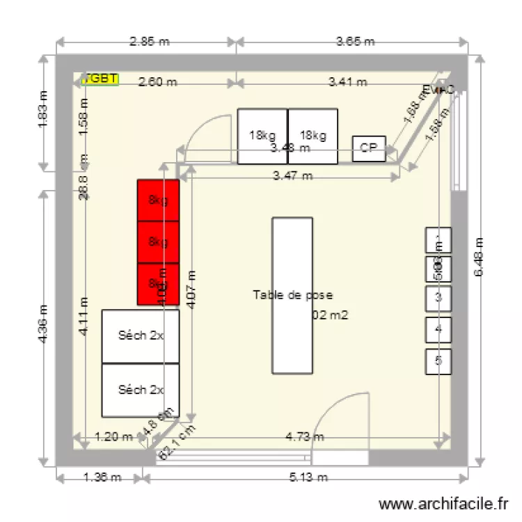 Baulet projet 2. Plan de 