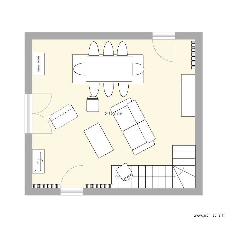 salon sejour. Plan de 0 pièce et 0 m2