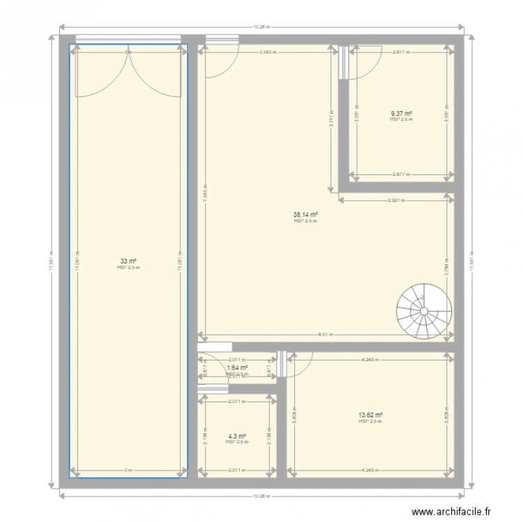 RDC. Plan de 0 pièce et 0 m2