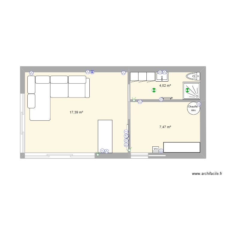 POOLHOUSE 1. Plan de 0 pièce et 0 m2