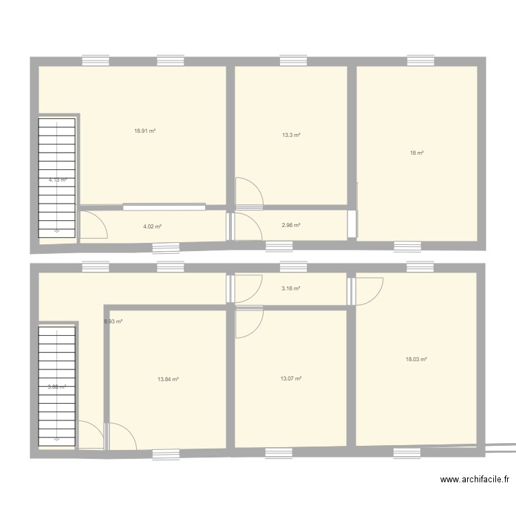 etages 2 options. Plan de 0 pièce et 0 m2
