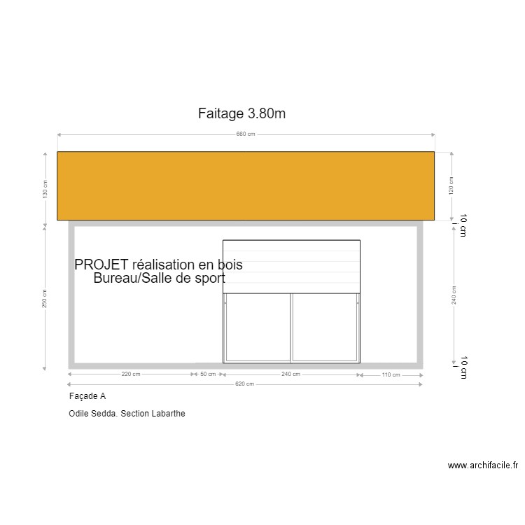Facade A. Plan de 0 pièce et 0 m2