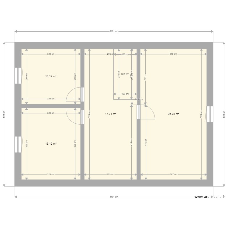 davies chêne v3. Plan de 19 pièces et 251 m2