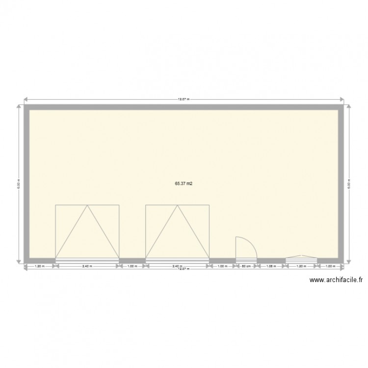 Garage. Plan de 0 pièce et 0 m2