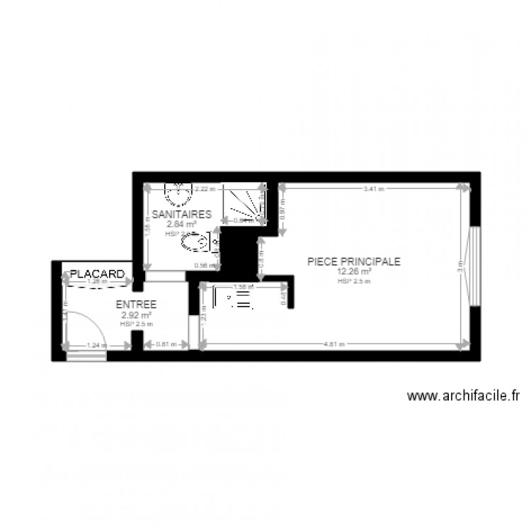 PROJET LOGE CHENNEVIERES AVEC ACCESSOIRES. Plan de 0 pièce et 0 m2