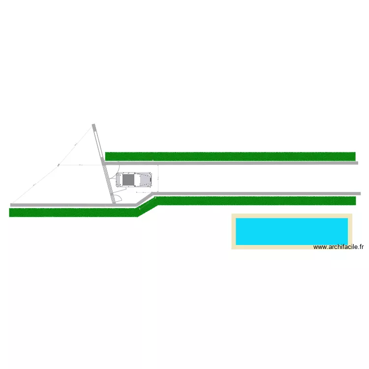 Version Droite int&eacute;rieure. Plan de 