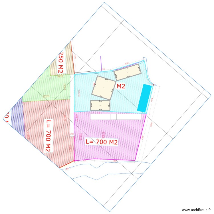 KEDUNGU 6. Plan de 3 pièces et 176 m2