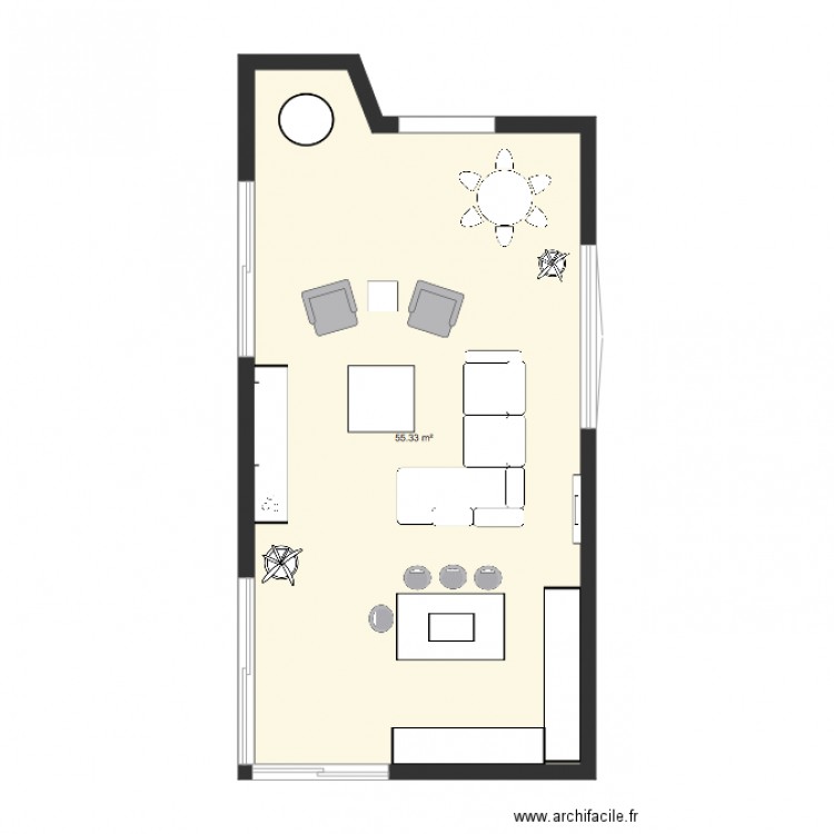 aurelie salon 1. Plan de 0 pièce et 0 m2